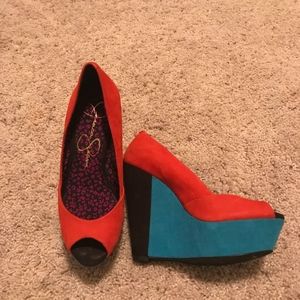 Jessica Simpson wedges